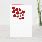 Red Hearts Happy Galentine's Day Vrienden Feestdagen Kaart (Achterkant)