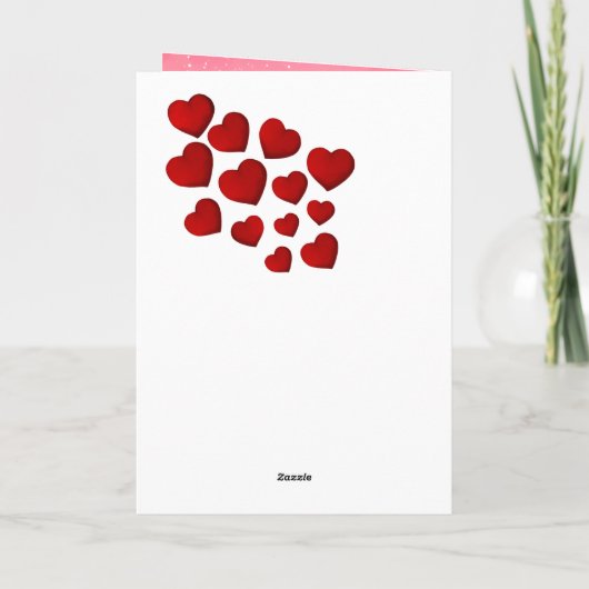 Red Hearts Happy Galentine's Day Vrienden Feestdagen Kaart (Achterkant)