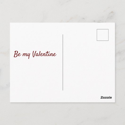 Red Hearts Happy Valentine's Day Briefkaart (Achterkant)