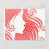 Red Hearts Happy Valentine's Day Briefkaart (Voorkant)