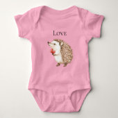 Red Hearts Hedgehog Romper (Voorkant)