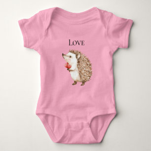 Red Hearts Hedgehog Romper