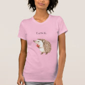 Red Hearts Hedgehog T-shirt (Voorkant)