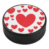 Red Hearts Hockey Puck (3/4)