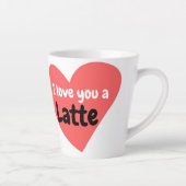 Red Hearts houdt van je, een latente, gelukkige Va Latte Mok (Rechts)