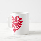 Red hearts koffiemok (Voorkant links)