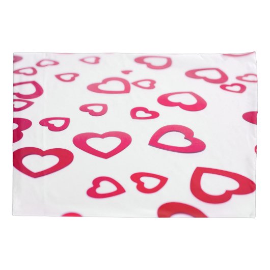 Red hearts kussensloop (Achterkant)