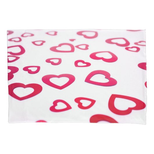 Red hearts kussensloop (Voorkant)