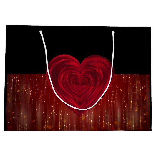 Red Hearts Large Cft Bag Groot Cadeauzakje (Achterkant)