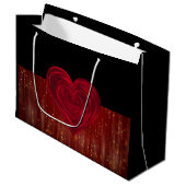 Red Hearts Large Cft Bag Groot Cadeauzakje (Voorkant Gekanteld)