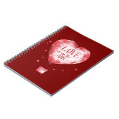 Red Hearts Love Balloon Notitieboek (Linkerzijde)