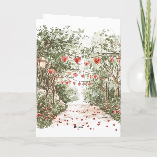 Red Hearts Love is in the air Kaart (Achterkant)