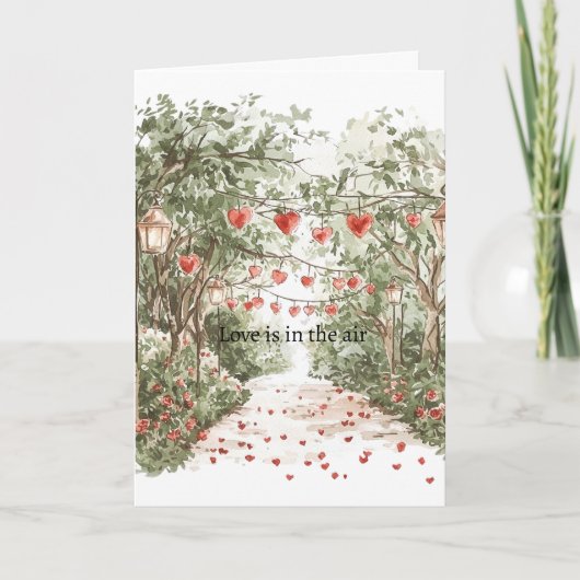 Red Hearts Love is in the air Kaart (Voorkant)