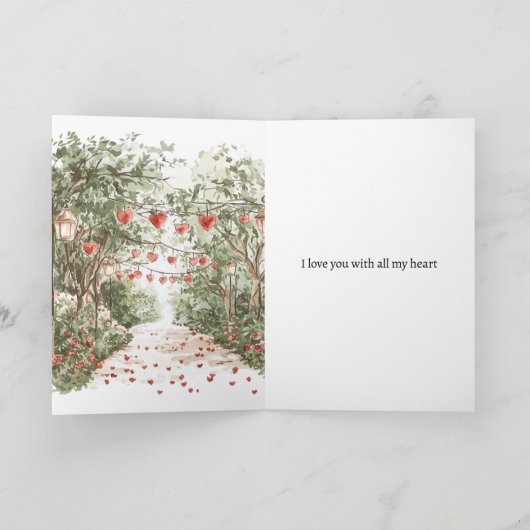 Red Hearts Love is in the air Kaart (Binnen)