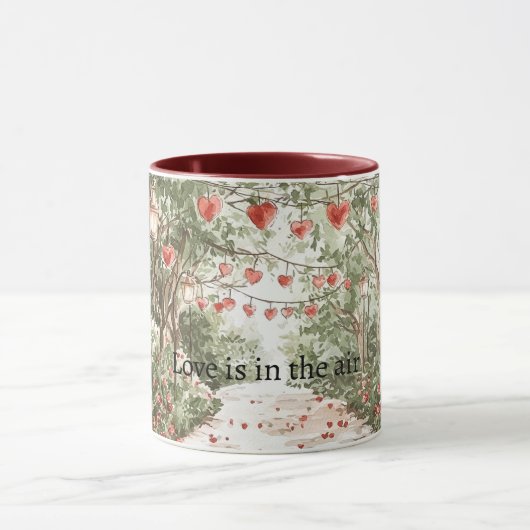 Red Hearts Love is in the air Mok (Midden)