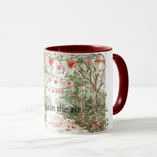 Red Hearts Love is in the air Mok (Voorkant rechts)
