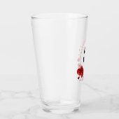 Red Hearts Love Unieke Drink Glass Tumbler (Rechts)
