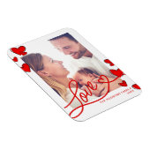 Red Hearts Love Valentijnsdag Photo Magnet Magneet (Rechterzijde)