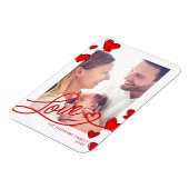 Red Hearts Love Valentijnsdag Photo Magnet Magneet (Linkerzijde)