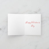 Red Hearts Love Valentijnsdag Photo Note Card Notitiekaartje (Binnen)