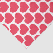Red Hearts Modern Sweet Love Notes Fun Tissuepapier (Detail)