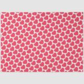Red Hearts Modern Sweet Love Notes Fun Tissuepapier (Voorkant)