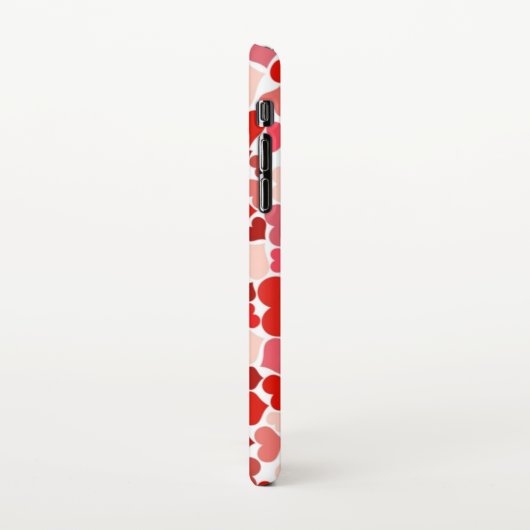 Red Hearts Mousepad iPhone Hoesje (Linkerkant)