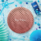 Red Hearts Ombre Papieren Bordje (Feest)