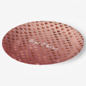 Red Hearts Ombre Papieren Bordje (Gekanteld)