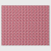 Red Hearts Patroon Cadeaupapier (Vlak)