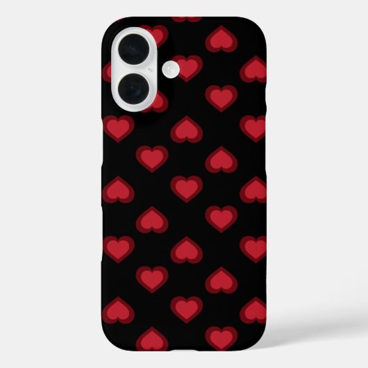 Red Hearts Patroon Case-Mate iPhone Case (Achterkant)