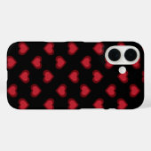 Red Hearts Patroon Case-Mate iPhone Case (Achterkant (horizontaal))