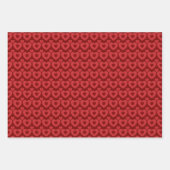 Red Hearts Patroon Inpakpapier Vel (Voorkant 3)
