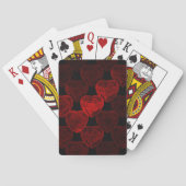 Red Hearts Patroon Pokerkaarten (Achterkant)