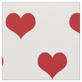 Red Hearts Patroon Stof (Close Up)
