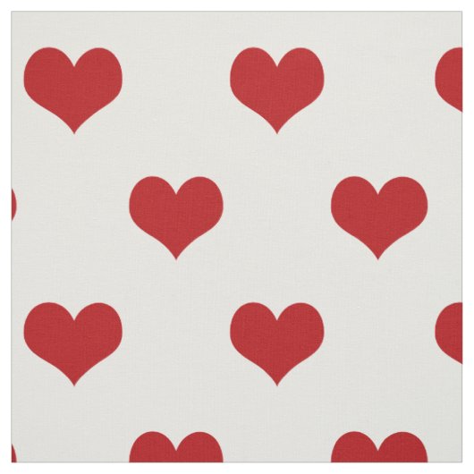 Red Hearts Patroon Stof (Swatch)