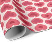 Red Hearts Pattern – Christmas & Valentine’s Day D Cadeaupapier (Rol Hoek)