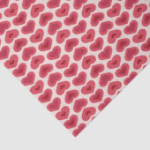 Red Hearts Pattern – Christmas & Valentine’s Day D Tissuepapier (Detail)