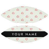 Red Hearts Pattern, Liefde, Jouw naam, Personalise American Football (Panelen)