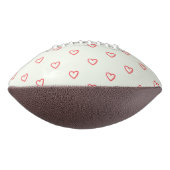 Red Hearts Pattern, Liefde, Jouw naam, Personalise American Football (Gedraaid 90)
