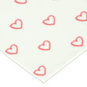 Red Hearts Pattern, Liefde, Jouw naam, Personalise Tafelkleed (Gekanteld)