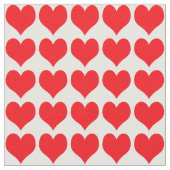 Red Hearts Pattern Stof (Close Up)