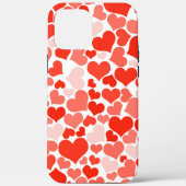 Red Hearts Pattern Valentijnsdag Cute 2021 Cool Case-Mate iPhone Case (Achterkant)