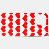 Red Hearts Pattern Valentijnsdag Cute Lovely Case-Mate iPhone Case (Achterkant (horizontaal))