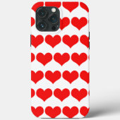 Red Hearts Pattern Valentijnsdag Cute Lovely Case-Mate iPhone Case (Achterkant)