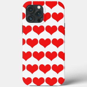 Red Hearts Pattern Valentijnsdag Cute Lovely Case-Mate iPhone Case