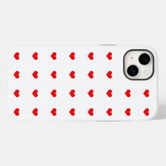 Red Hearts Pattern Valentijnsdag Cute Stylish Case-Mate iPhone Case (Achterkant (horizontaal))