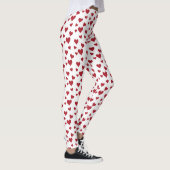 Red Hearts Pattern Valentijnsdag Leggings (Rechts)