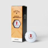Red Hearts Persoonlijke Golf Balls Golfballen (Verpakking)