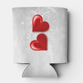Red Hearts Persoonlijke Koelbox Blikjeskoeler (Achterkant)